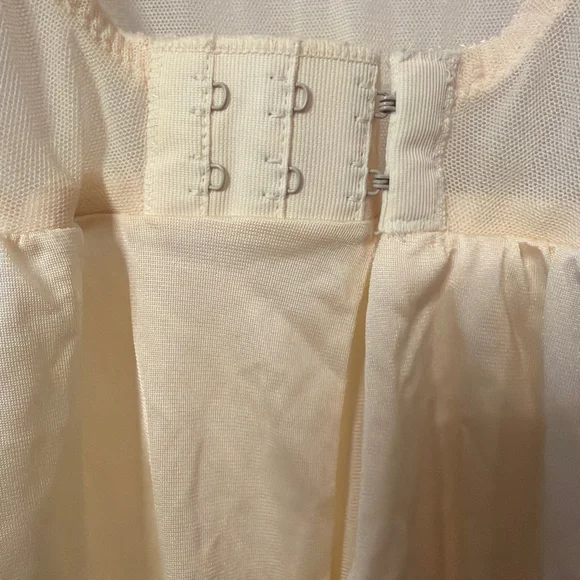 Vintage Olga Babydoll Full Slip Lace Chemise Lingerie Size 36B 1960’s Boudoir